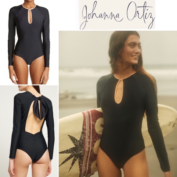 Johanna Ortiz Other - Johanna Ortiz Black Scuba Diva Swimsuit Sz L 350$ NWT